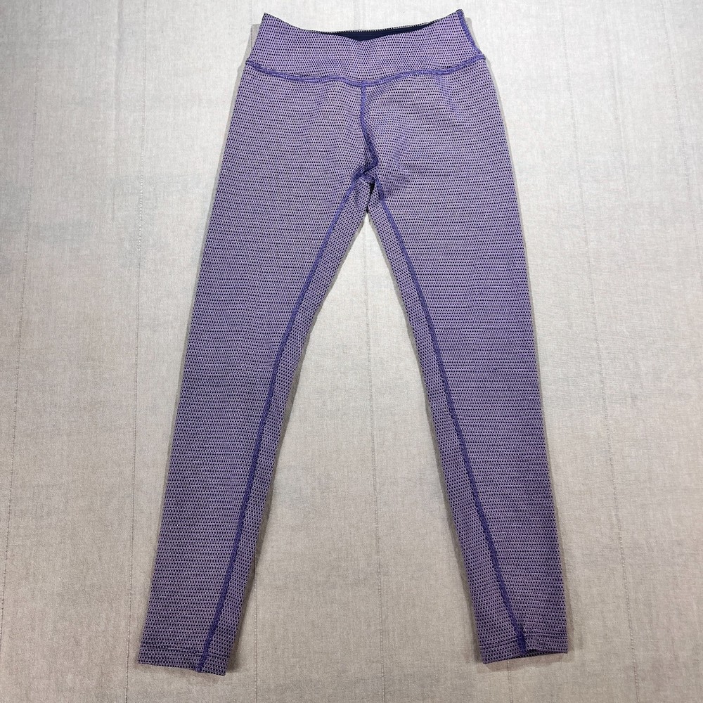 Beyond Women's Yoga Workout Purple Waffle Knit Leggings S